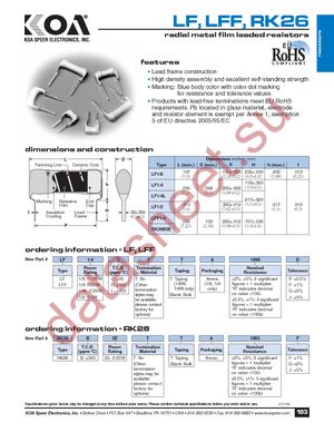 LF1/4CLTA2201F datasheet  